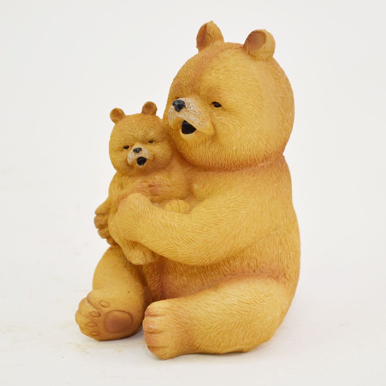 高品質　オブシディアン　BIGくま　クマ　置物 ダッドベア 抱っこ くま レジン オブジェ クマ 置物 熊