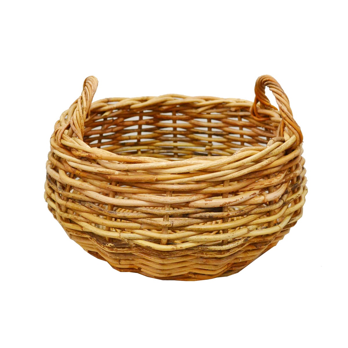 アラログ製2ハンドルフルーツバスケット L おしゃれなアンティーク風二