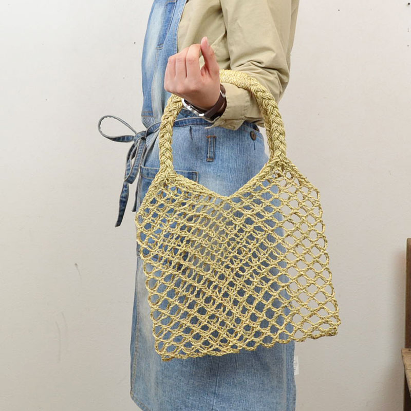 kok コック 透かし編みバッグ かごバッグ 天然素材