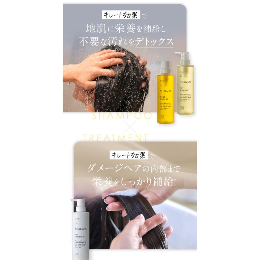 【詰め替えセット】フルボーテ シャンプー（モイスト or エアリー） 1000ml ＆ スパトリートメント 1000g