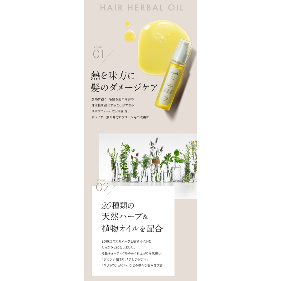 ヘアリッチ ハーバルオイル 60ml