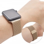 Apple Watch �Х�� Series10 Series9 Series8 Series7 Series6 Series5 Series4 Series3 SE��2���� SE 41mm 40mm 38mm ���ƥ�쥹 ��å��� �ޥ��ͥåȥ����� ������� ���åץ륦���å� �٥�� RBLAW4004GD