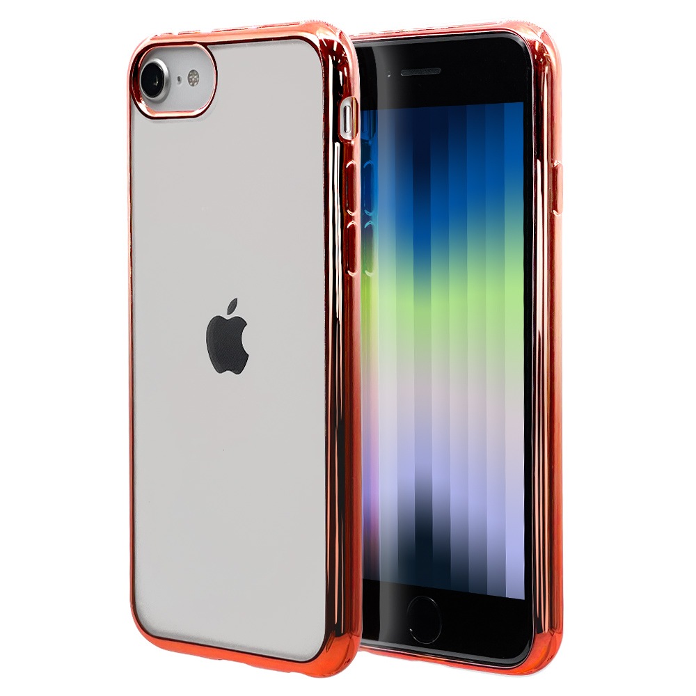 Iphone Se 第3世代 第2世代 Iphone8 Iphone7 Iphone6s 共用 ケース カバー ソフトケース Tpu メタルフレーム クリア 透明 ローズゴールド アイフォン Se3 Se2 スマホケース 6875ip247tp ラスタバナナ サマークーポン対象 ケース カバー Iphone Iphone Se 第3世代 第2