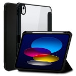 iPad 10 10.9  С ϥ֥å Ģ Ѿ׷ۼ ꥢ Ʃ TPUХѡ+PC ꡼׵ǽб Hybrid Flip Cover ֥å ѥå ѥåɥ 7438IP109BO 饹Хʥ