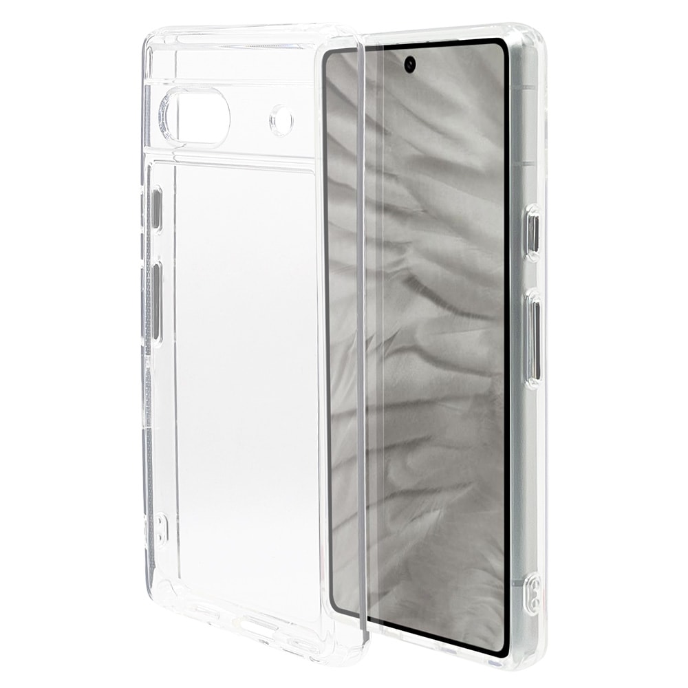Google Pixel 7a ケース カバー ハイブリッド TPUバンパー+アクリル