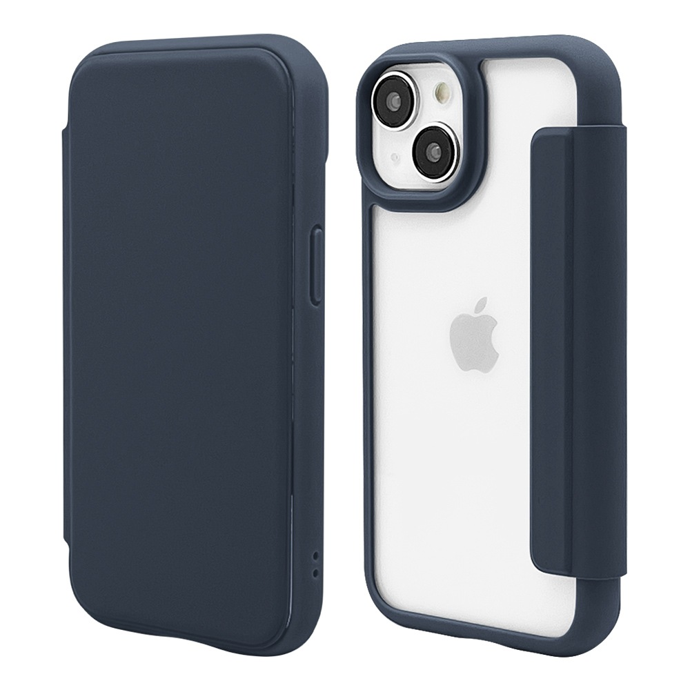 iPhone15 14 13 ケース カバー 手帳型 ハイブリッド TPUバンパー