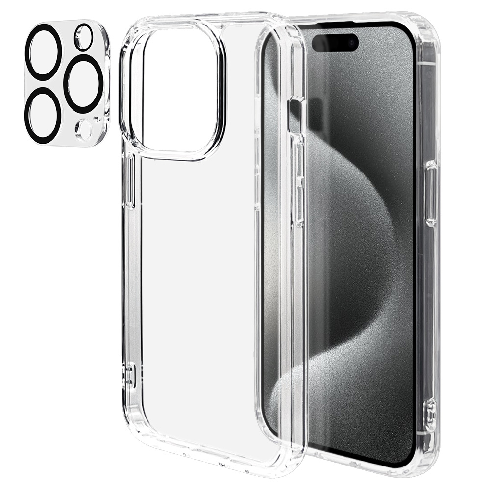iPhone15 Pro ケース カバー ハイブリッド 耐衝撃吸収 強い 頑丈
