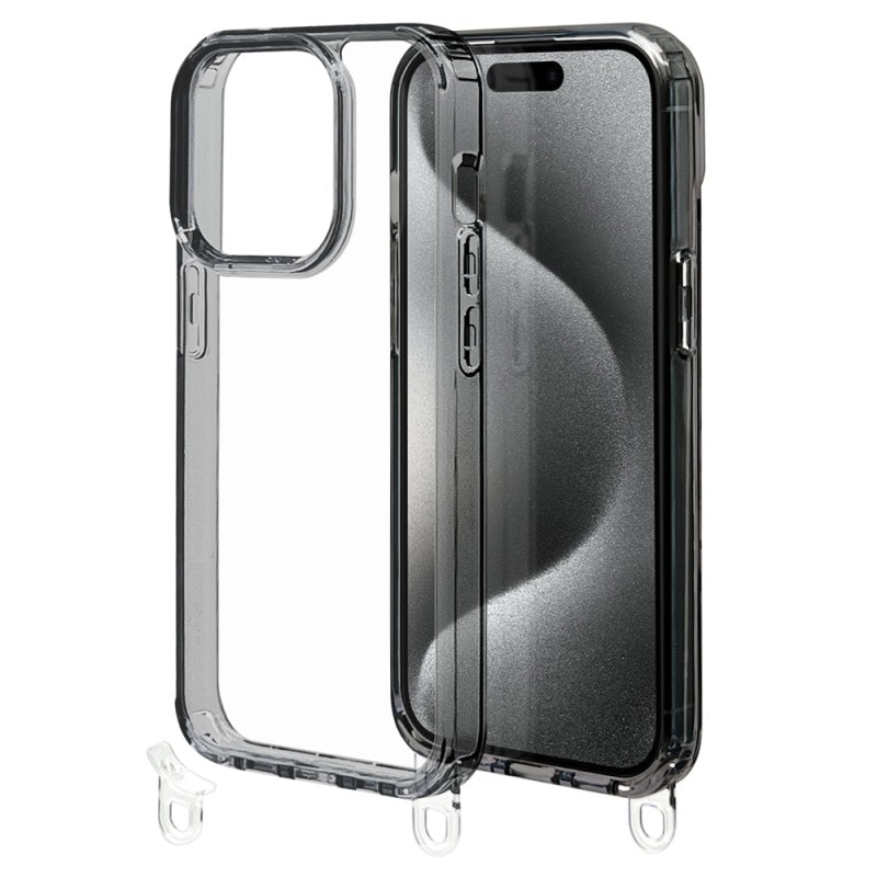 iPhone15 Pro  С ϥ֥å Burali Ѿ׷ۼ   ꥢ Ʃ TPUХѡ æ 2way ȥåץۡ ȥåб ͥåȥåб 磻쥹б ֥å 7704IP361PHB