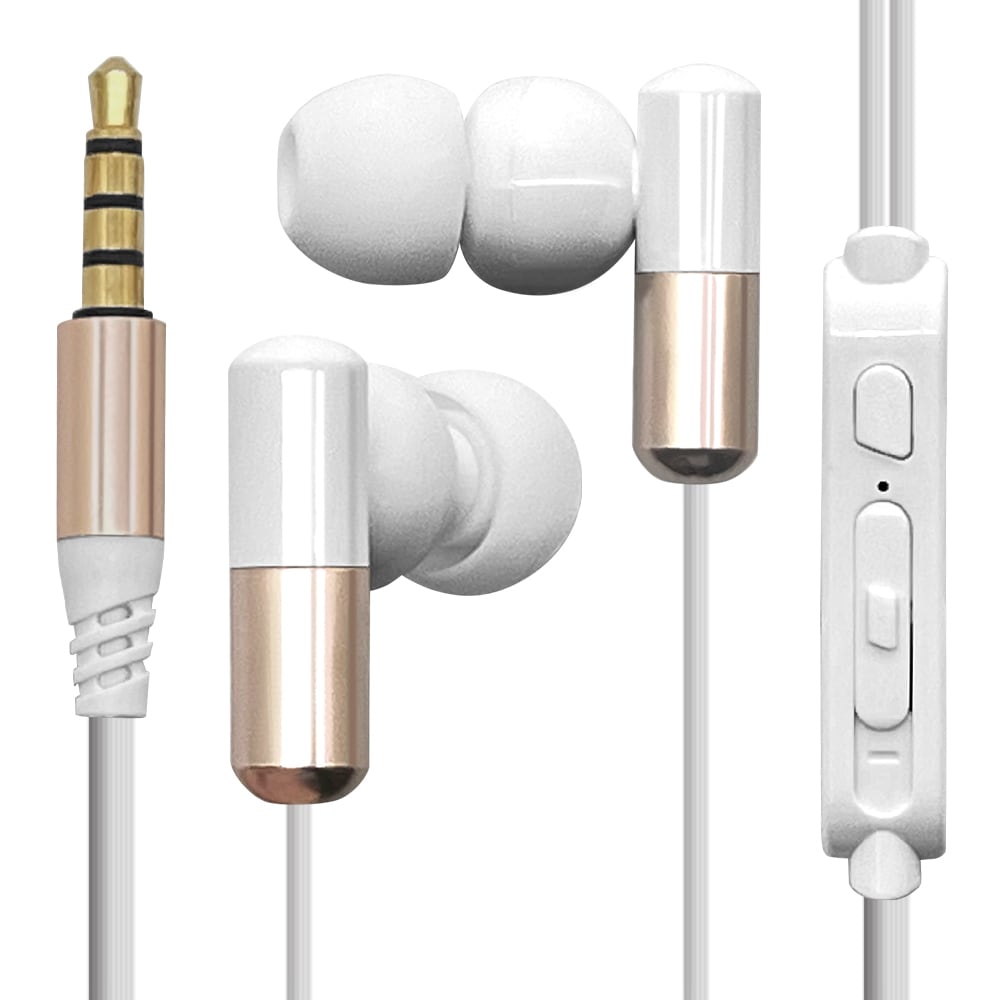 スマホ タブレット 3.5mm ミニ端子 カナル ステレオ イヤホン マイク