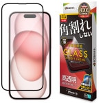 iPhone15 ���饹�ե���� �����ݸ� ����� ��Ʃ�� ���ꥢ �ѳ�줷�ʤ� 0.25���� ����10H ���եȥե졼��  ���������դ� �֥�å� �����ե��� �ݸ�ե���� SG3876IP361 �饹���Хʥ�