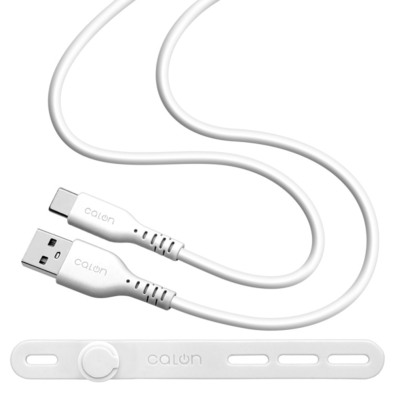 iPhone15 ���ޥ� �����֥� 3����ڥ� ���餫�� ���ꥳ�󥱡��֥� calon ���� �̿� 1�᡼�ȥ� 100����� Type-A to Type-C typea typec 3A 1m 100cm �ۥ磻�� �����ե���15 ���ޡ��ȥե��� ������ R10CAAC3A06WH