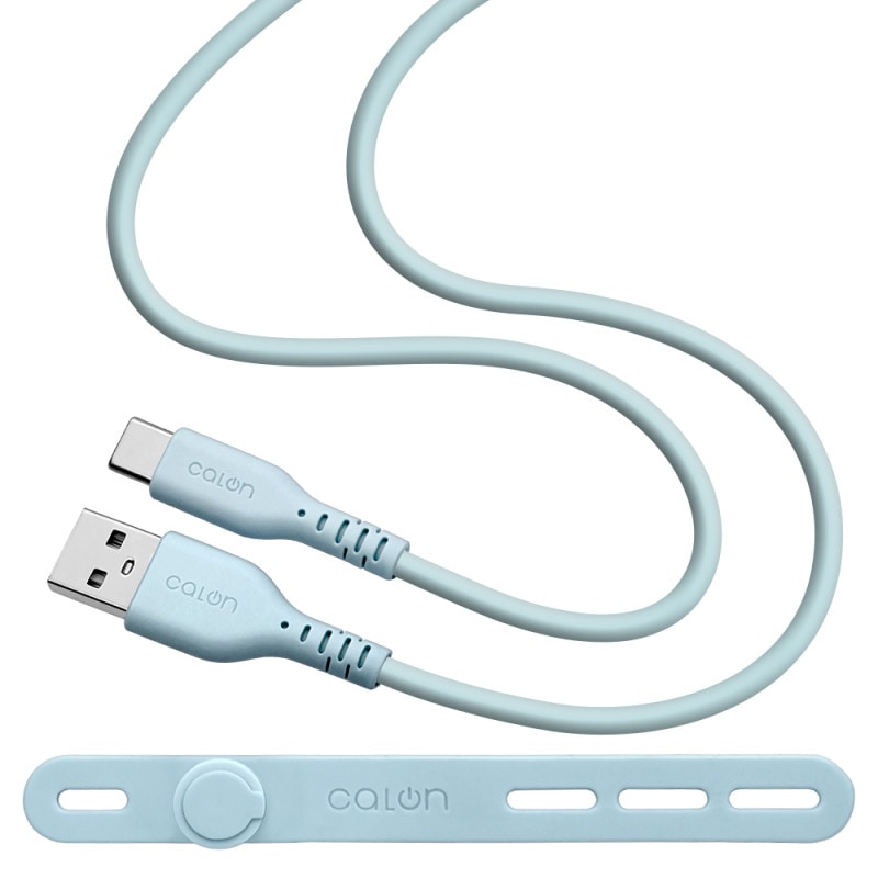 iPhone15 ���ޥ� �����֥� 3����ڥ� ���餫�� ���ꥳ�󥱡��֥� calon ���� �̿� 1�᡼�ȥ� 100����� Type-A to Type-C typea typec 3A 1m 100cm ���⡼���֥롼 �����ե���15 ���ޡ��ȥե��� ������ R10CAAC3A06SBL