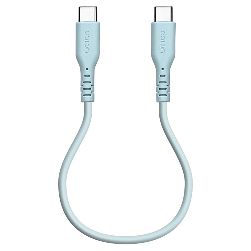 iPhone15 ���ޥ� �����֥� PD�б� ���餫�� ���ꥳ�󥱡��֥� calon ���� �̿�  Type-C to Type-C typec Power Delivery 60W 0.2m 20cm ���⡼�����֥롼 ���ޡ��ȥե��� ������ R02CACC3A04SBL