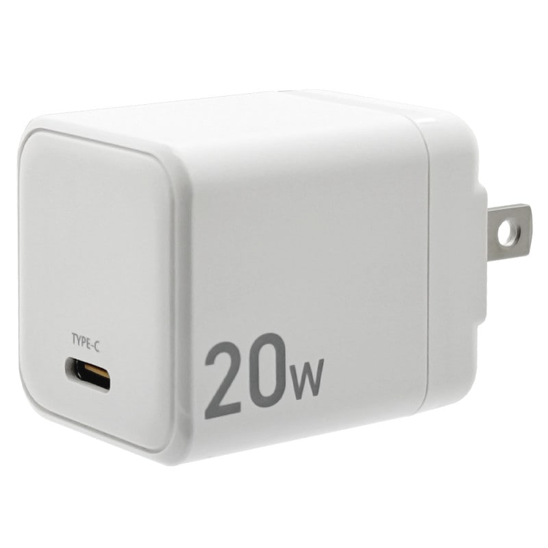 Ŵ ACץ USBŴ PDб 󥻥 AC USB Type-C typec 20W Power Delivery ® ®  ѥ  б ۥ磻 iPhone ޥ ޡȥե iPad ֥å RACC20W03WH 饹Хʥ