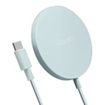 BY 磻쥹㡼㡼 MagSafe 磻쥹 calon Qi ޥͥå  5W 7.5W 10W 15W 1m Type-C֥ľ ⡼֥롼 iPhone AirPods ޡȥե RCC10WCC15W02SBL 饹Хʥ