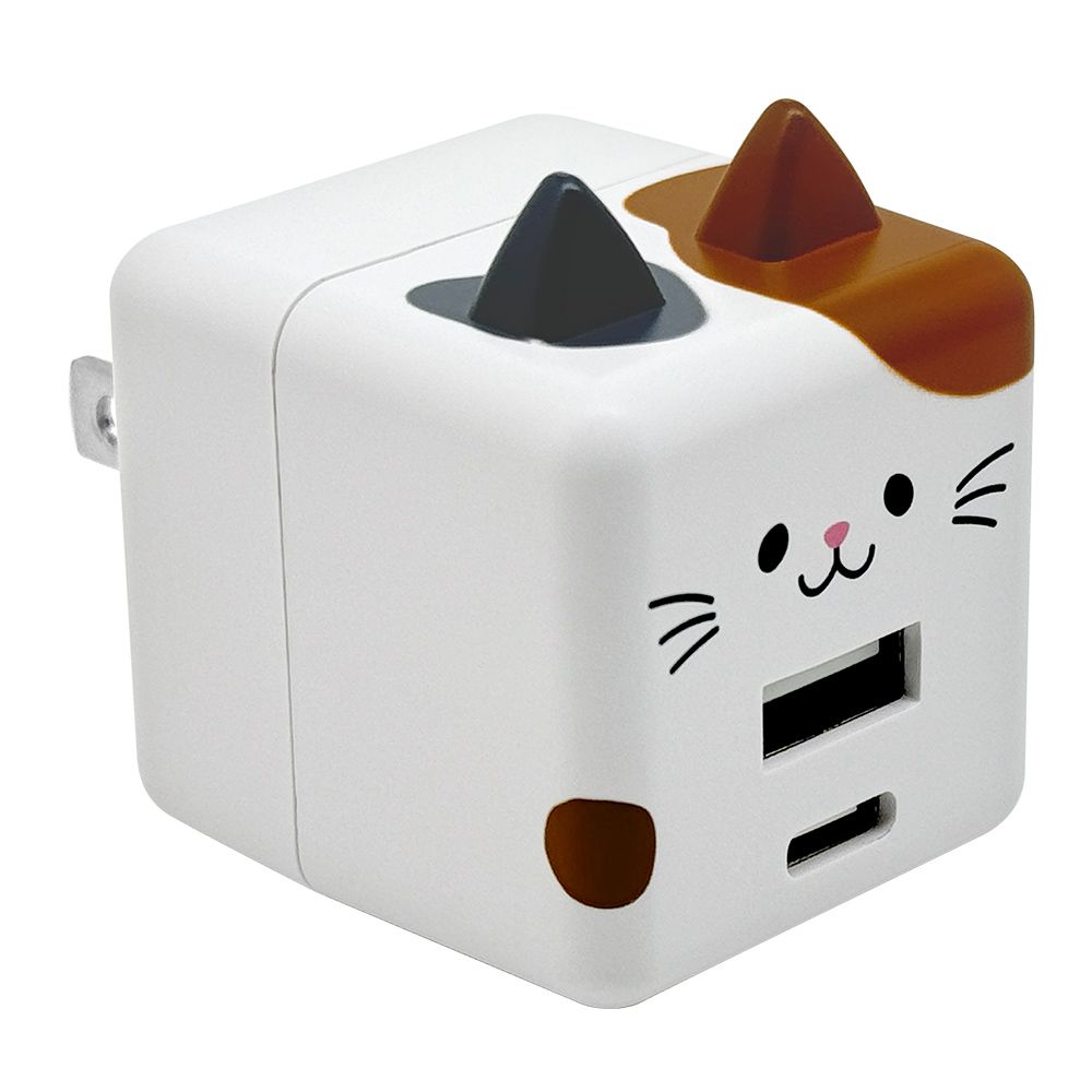 モバにゃー 充電器 ACアダプター USB充電器 2ポートPD対応