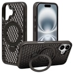 iPhone16  С ϥ֥å ZEROSAFE Mesh MagSafeб Ѿ׷ۼ MIL TPUХѡ դ å ɻ ֥å ե ޥۥ 8300IP461ZSFMBK 饹Хʥ