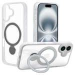 iPhone16  С ϥ֥å ZEROSAFE Shaft MagSafeб Ѿ׷ۼ MIL ꥢ TPUХѡ դ ɻ ۥ磻 ե ޥۥ 8304IP461ZSFSWH 饹Хʥ