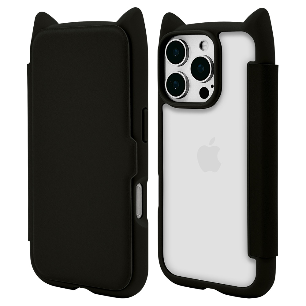 iPhone16 Pro ケース カバー 手帳型 ハイブリッド フタ付き背面ケース