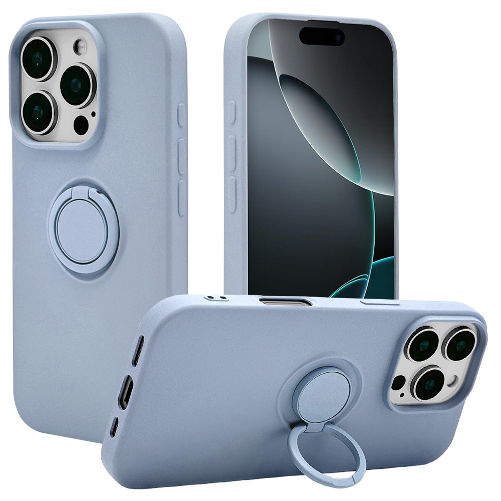 iPhone16 Pro ケース カバー ソフトケース TPU スマホリング付き 落下