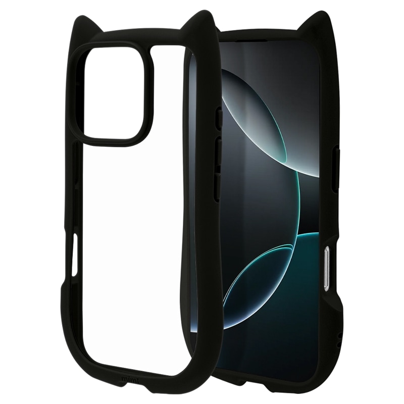 iPhone16 Pro ������ ���С� �ϥ��֥�å� mimi ǭ�� �ͥ��ߥ� �ͤ��ߤ� ǭ �ͥ� �ͤ� �Ѿ׷�ۼ� MIL���� ���̥��ꥢ TPU�Х�ѡ������� �֥�å� �����ե��� ���ޥۥ����� 8227IP461PHPBK �饹���Хʥ�