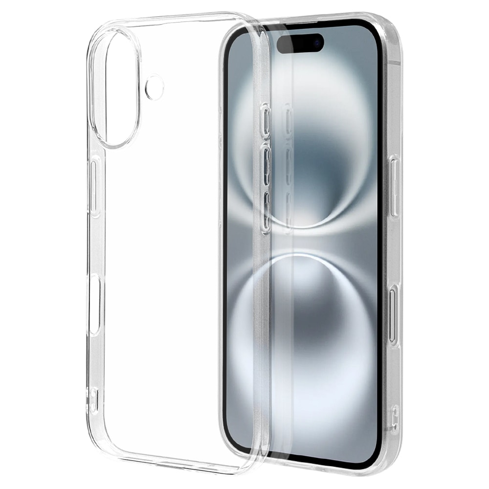 【】バッテリーなしエリートストラップ＆ケース BY iPhone16 ケース カバー ソフトケース TPU 耐衝撃吸収 クリア 透明