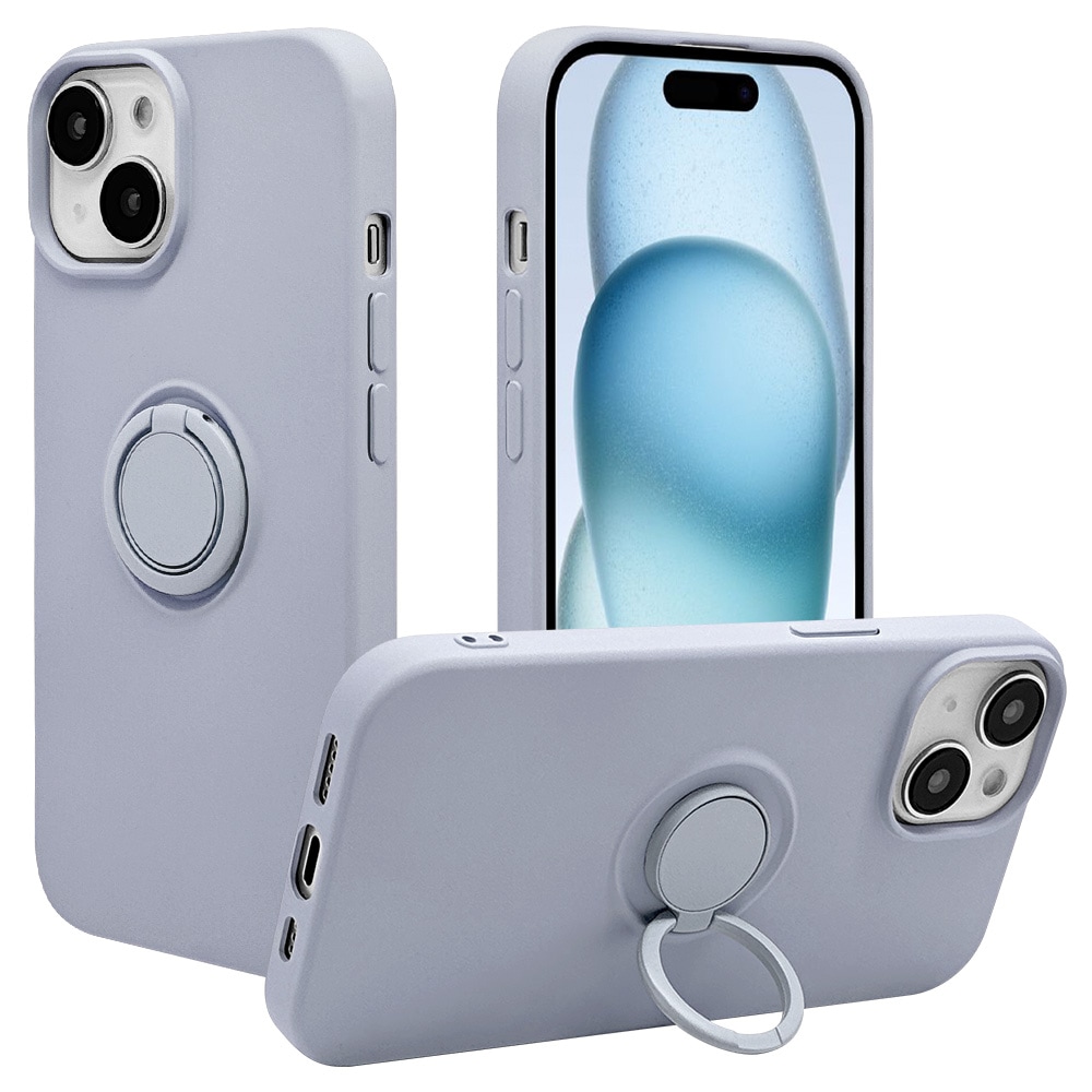 iPhone15 14 13 ケース カバー ソフトケース TPU スマホリング付き