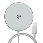 �磻��쥹���㡼���㡼 MagSafe �磻��쥹���� iPhone Android �б� Qi2ǧ�� �ޥ��ͥå� 5W 7.5W 10W 15W 1.5�᡼�ȥ� 1.5m ������C typec Type-C�����֥���η� ����С� ���ޡ��ȥե��� R15WCC15W03SV �饹���Хʥ�