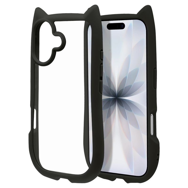 iPhone17 ������ ���С� �ϥ��֥�å� mimi ǭ�� �ͥ��ߥ� �ͤ��ߤ� ǭ �ͥ� �ͤ� �Ѿ׷�ۼ� MIL ���̥��ꥢ TPU�Х�ѡ������� �磻��쥹�����б� �֥�å� �����ե��� ���ޥۥ����� 8905IP5AHPBK �饹���Хʥ�