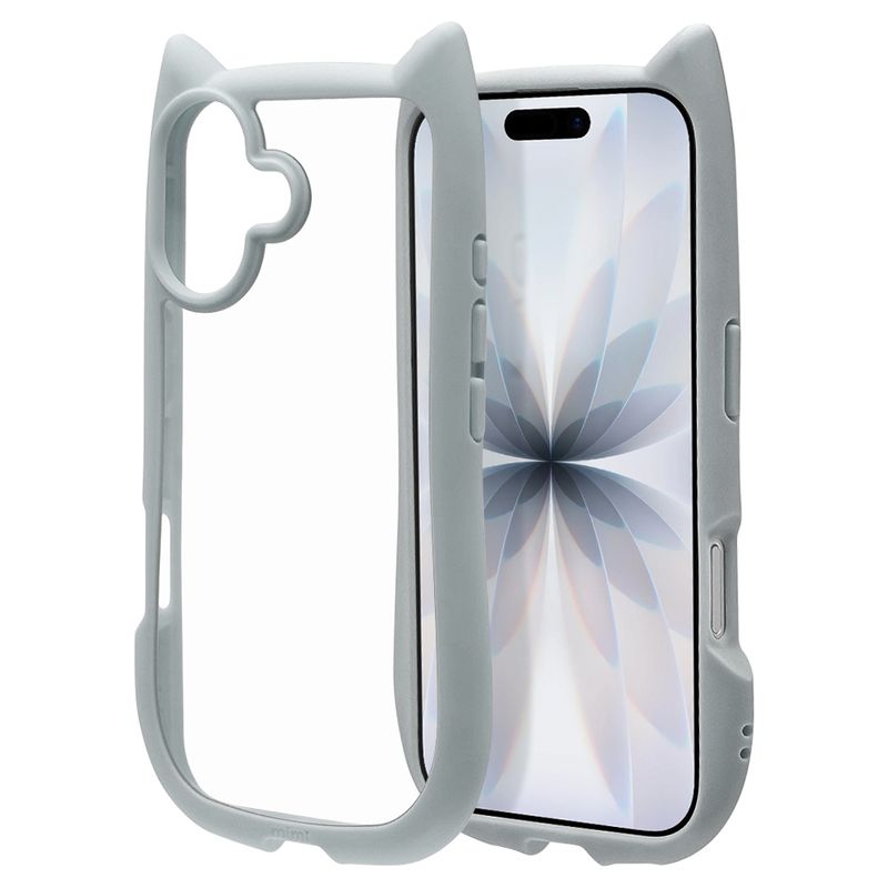 iPhone17 ������ ���С� �ϥ��֥�å� mimi ǭ�� �ͥ��ߥ� �ͤ��ߤ� ǭ �ͥ� �ͤ� �Ѿ׷�ۼ� MIL ���̥��ꥢ TPU�Х�ѡ������� �磻��쥹�����б� ���⡼�����֥롼 �����ե��� ���ޥۥ����� 8907IP5AHPSBL �饹���Хʥ�