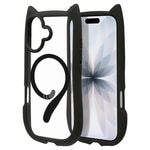 iPhone17  С ϥ֥å MagSafeб ޥͥåȽ mimi ǭ ͥߥ ͤߤ Ѿ׷ۼ MIL ̥ꥢ TPUХѡ 磻쥹 ֥å ե ޥۥ 8910IP5AHPMBK 饹Хʥ