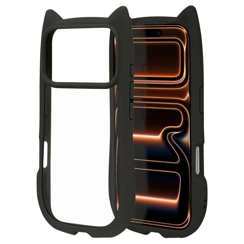 iPhone17 Pro ������ ���С� �ϥ��֥�å� mimi ǭ�� �ͥ��ߥ� �ͤ��ߤ� ǭ �ͥ� �ͤ� �Ѿ׷�ۼ� MIL���� ���̥��ꥢ TPU�Х�ѡ������� �磻��쥹�����б� �֥�å� �����ե��� ���ޥۥ����� 9015IP5BHPBK �饹���Хʥ�