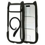 iPhone Air  С ϥ֥å MagSafeб ޥͥåȽ mimi ǭ ͥߥ ͤߤ Ѿ׷ MIL ̥ꥢ TPUХѡ 磻쥹 ֥å ե ޥۥ 9078IP5CHPMBK 饹Хʥ