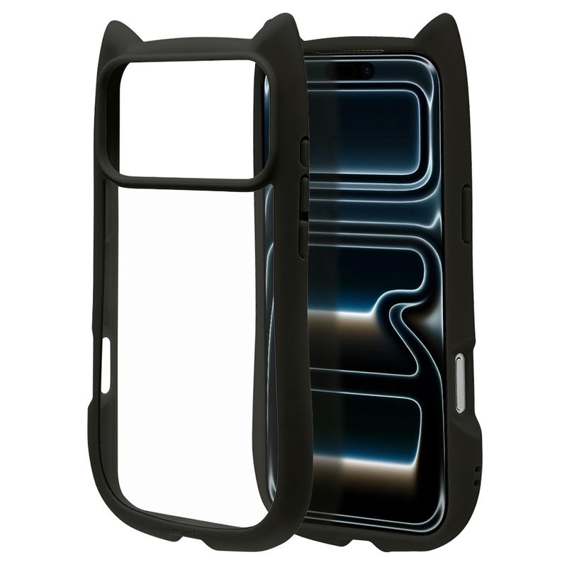 iPhone17 Pro Max ������ ���С� �ϥ��֥�å� mimi ǭ�� �ͥ��ߥ� �ͤ��ߤ� ǭ �ͥ� �ͤ� �Ѿ׷�ۼ� MIL���� ���̥��ꥢ TPU�Х�ѡ������� �磻��쥹���� �֥�å� �����ե��� ���ޥۥ����� 9107IP5DHPBK �饹���Хʥ�