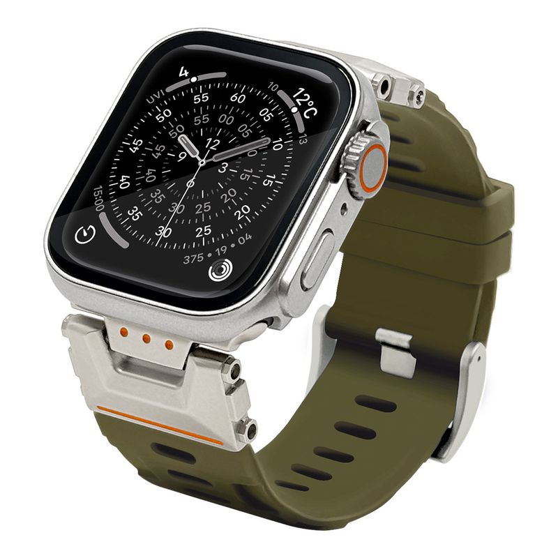 Apple Watch 49mm 46mm 45mm 44mm ULTRA style silicon band2 ����ȥ饹������ ���ꥳ��Х�� ������2 ��æ��ñ �Х�� ������ ���åץ륦���å� �٥�� RBLAWUS4409KH �饹���Хʥ�