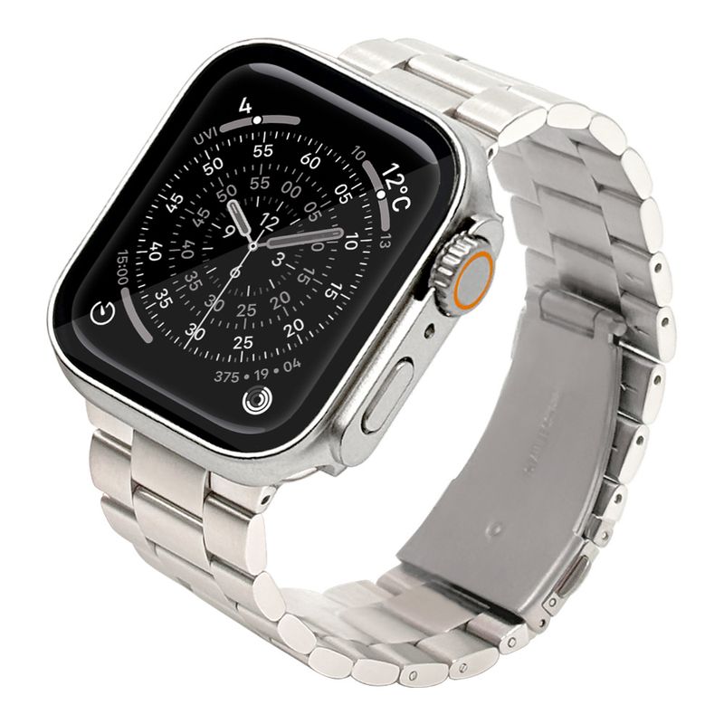 Apple Watch 49mm 46mm 45mm 44mm ���ƥ�쥹 �Х�� Ĺ��Ĵ�ᥭ�åȤĤ� ����С� ���åץ륦���å� �٥�� RAWST4410SV �饹���Хʥ�
