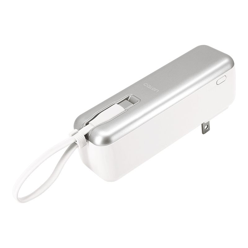 AC��Х���Хåƥ꡼ 5000mAh calon ������C 20��å� Type-C 20W PD�б� �ѥ�ǥ�Х꡼ AC���Ŵ���¢ �����֥���η� ����ѥ��� ����������� �ۥ磻�� iPhone ���ޥ� iPad ������ RLI050AC20W01WH �饹���Хʥ�