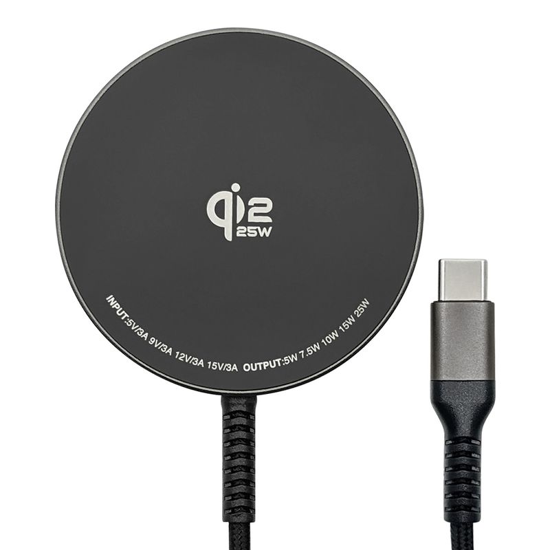 �磻��쥹���㡼���㡼 �ޥ��ͥå� �磻��쥹���� iPhone Android �б� Qi2.2ǧ�� 5W 7.5W 10W 15W 25W 1�᡼�ȥ� 1m ������C typec Type-C �����֥���η� ���������졼 ���ޡ��ȥե��� R10WCC25W05DG �饹���Хʥ�