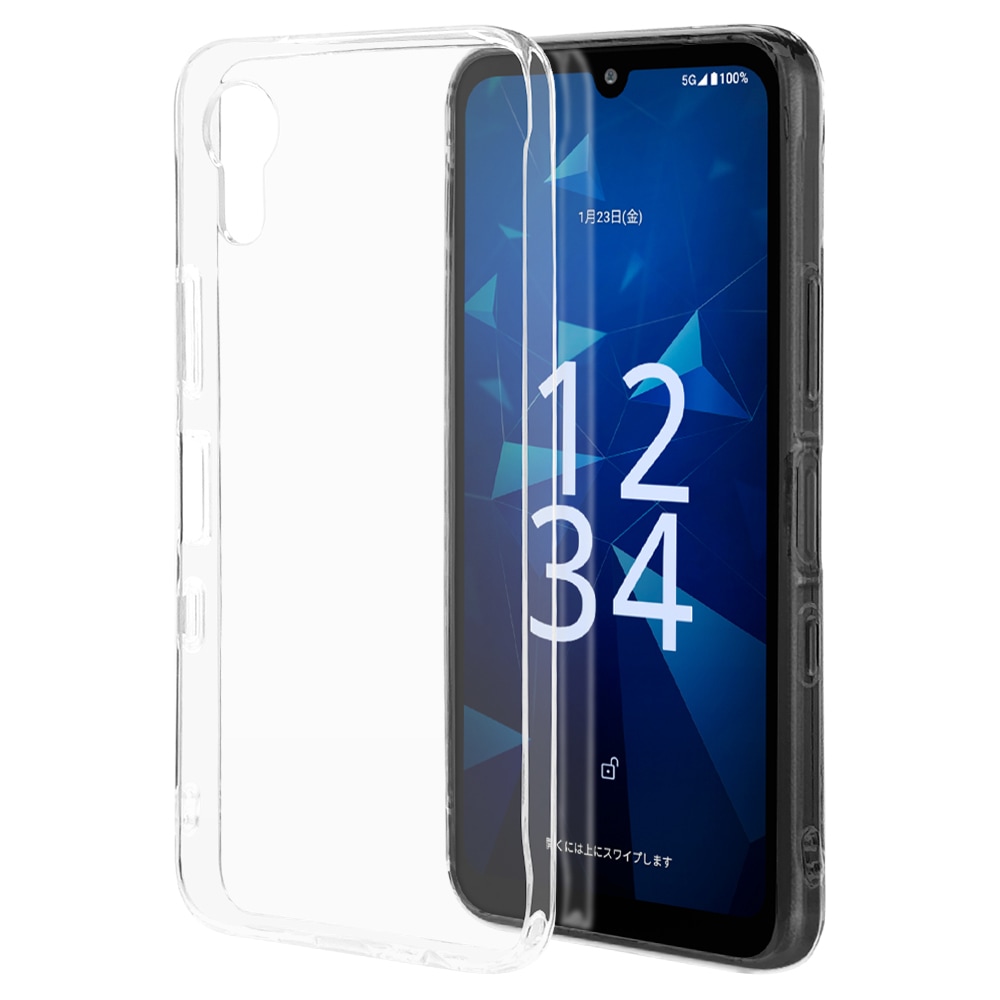 DIGNO SX5 ケース カバー ソフトケース TPU 耐衝撃吸収 クリア 1.4mm
