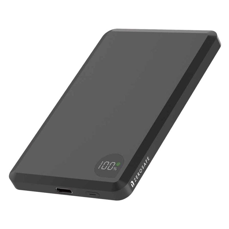 �磻��쥹��Х���Хåƥ꡼ �ޥ��ͥå� �磻��쥹���� 15W 5000mAh ZEROSAFE ��ñ���� ���� ���� ����ѥ��� ������� 15��å� Type-C typec ������C �֥�å� MagSafe iPhone ���ޡ��ȥե��� RLI050WCC15W02BK �饹���Хʥ�