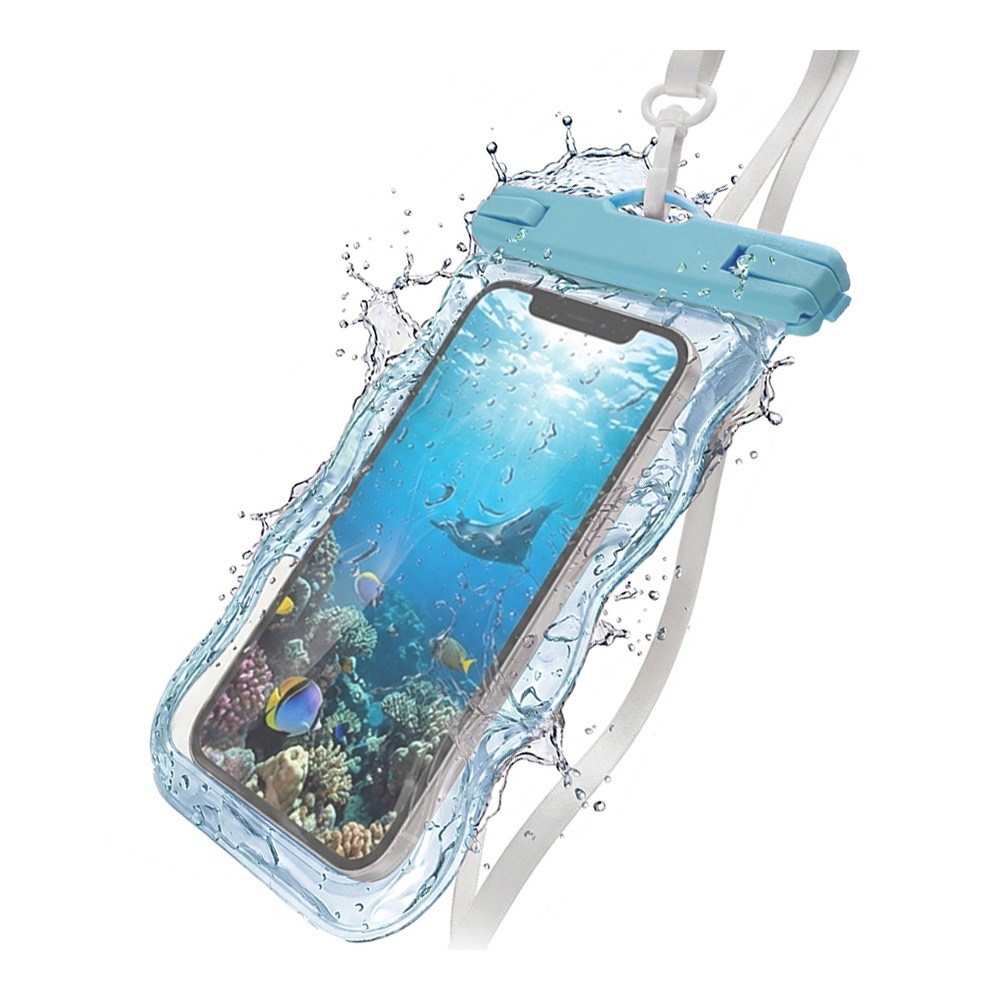 スマホ 防水ケース IP68 ネックストラップ付 WAVECASE ウェーブ