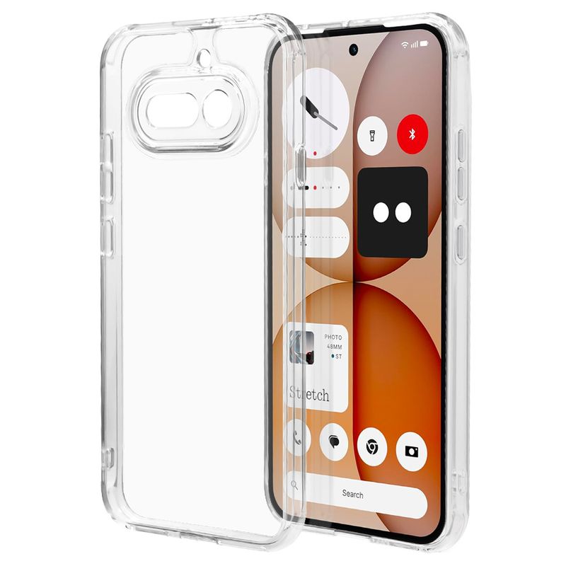Nothing Phone (4a)  ������ ���С� �ϥ��֥�å� �Ѿ׷�ۼ� ���� ��� ���ꥢ Ʃ�� TPU�Х�ѡ������� ���ȥ�åץۡ��� �ʥå��󥰥ե��� ���ޥۥ����� 9717NO4AHPCL �饹���Хʥ�