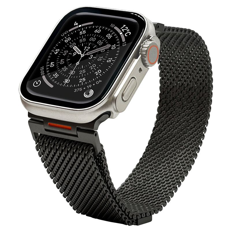 Apple Watch 49mm 46mm 45mm 44mm ULTRA style ���ƥ�쥹 ��å��� �Х�� ����ȥ饹������ ��å��她�ƥ�쥹�Х�� �ޥ��ͥå� ��æ��ñ �Х�� �֥�å� ���åץ륦���å� �٥�� RAWST4411BK �饹���Хʥ�