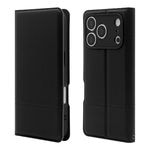 iPhone18 Pro 17 Pro ケース カバー 手帳型 薄型 BLACK STONE Dual