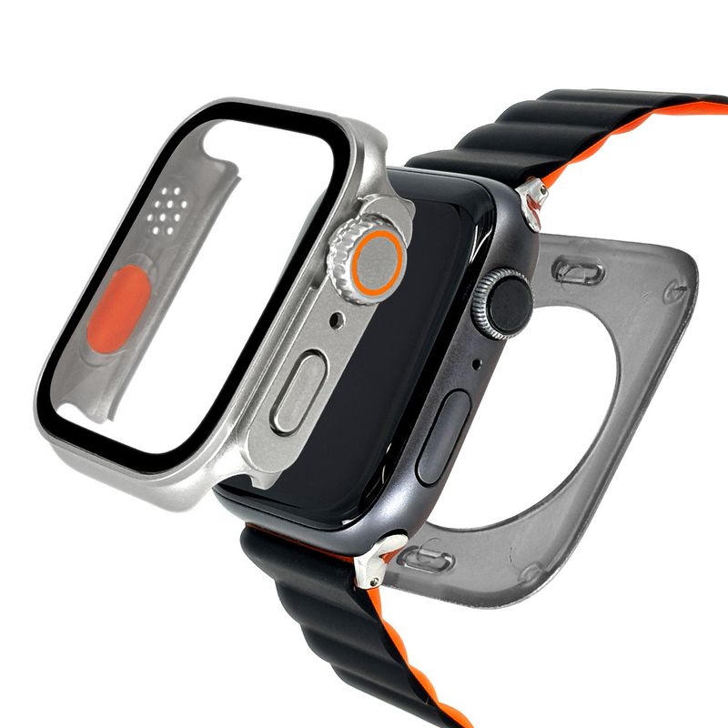 Apple Watch SE ��3���� SE ��2���� SE 40mm ���饹�ե���� ������ ���С� �ϥ��֥�å� ����� ��Ʃ�� ����С� SV PC+GLASS ���饹���η��ץ��ƥ����� ɽ�̹���8H ���åץ륦���å� GHB5569AW40 �饹���Хʥ�