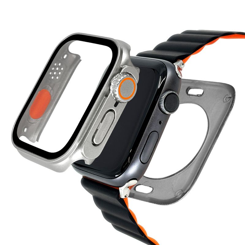 Apple Watch Series11 Series10 42mm ���饹�ե���� ������ ���С� �ϥ��֥�å� ����� ��Ʃ�� ����С� SV PC+GLASS ���饹���η��ץ��ƥ����� ɽ�̹���8H ���åץ륦���å� GHB5571AW42 �饹���Хʥ�