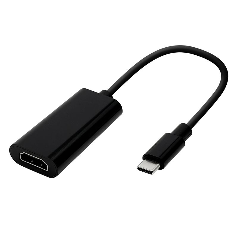 ���ޥ��� USB Type-C - HDMI �Ѵ������ץ� 15cm�����֥륿���� Type-C to HDMI ��˥� ���� ư�襢�ץ��б� �֥�å� R01HECH01BK �饹���Хʥ�