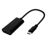 ���ޥ��� USB Type-C - HDMI �Ѵ������ץ� 15cm�����֥륿���� Type-C to HDMI ��˥� ���� ư�襢�ץ��б� �֥�å� R01HECH01BK �饹���Хʥ�
