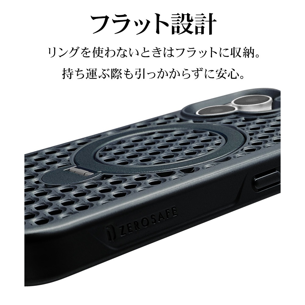iPhone16 ������ ���С� �ϥ��֥�å� ZEROSAFE Mesh MagSafe�б� �Ѿ׷�ۼ� MIL���� TPU�Х�ѡ������� ����դ� ��å��� ��ɻ� �ߥåɥʥ��� �����ե��� ���ޥۥ����� 8302IP461ZSFMMN �饹���Хʥ�