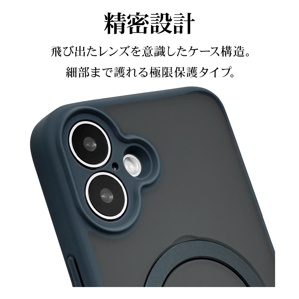 iPhone16 Plus  С ϥ֥å ZEROSAFE Shaft MagSafeб ˸ݸ Ѿ׷ۼ MIL ޥå TPUХѡ դ ɻ եȥͥӡ ե ޥۥ 8323IP467ZSFSLNV 饹Хʥ